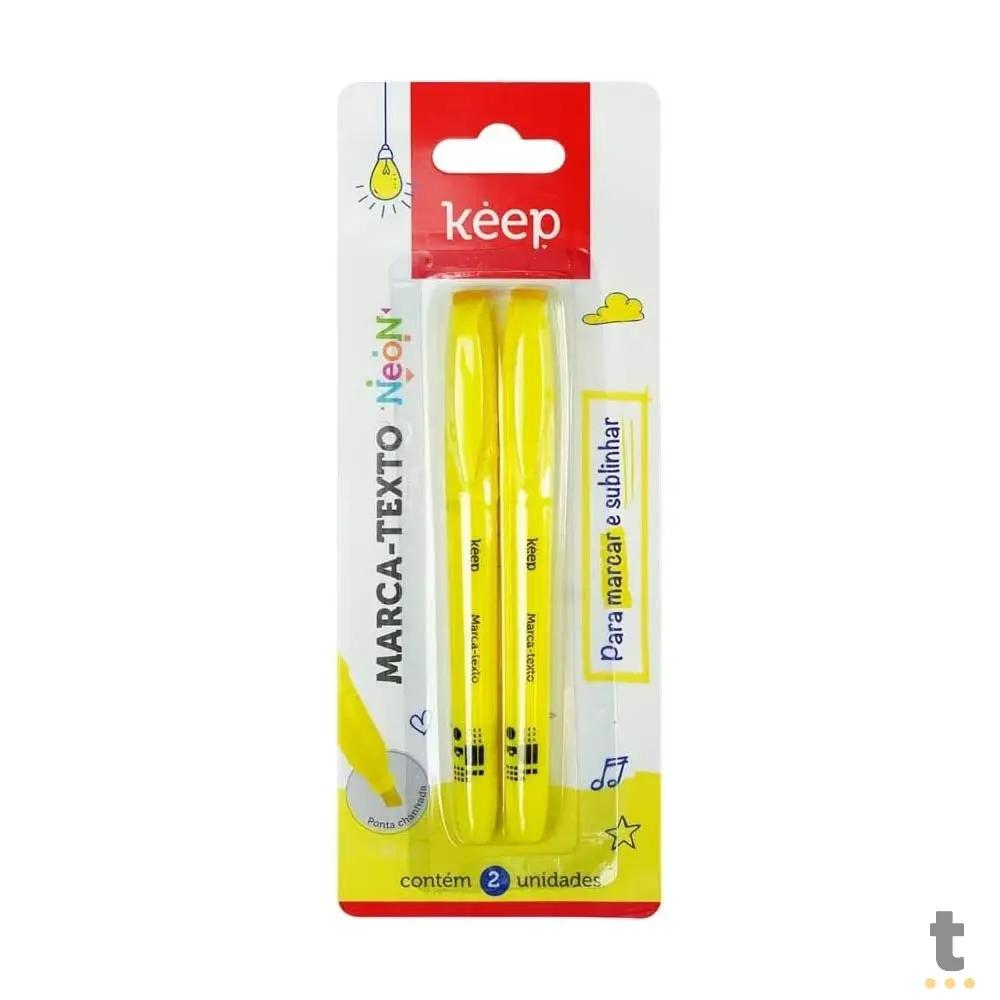 Marca Texto Amarelo Keep - Blister C/ 2 Unidades - MR068 Truedata